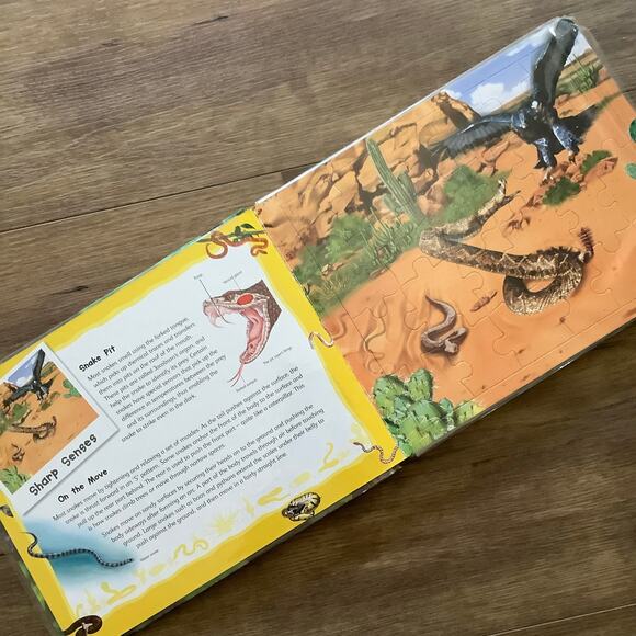 Jigsaw Killer Creatures Snakes 5 24-Piece Jigsaw Puzzles New - Picture 2 of 4